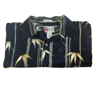 Hilo Hattie Vintage 80's 100% Rayon Short Sleeve Button Down Aloha Shirt Large